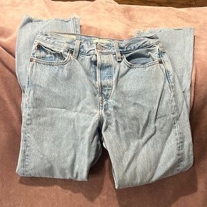 Levi Wedgie Straight 26 Waist 26 Length 28 Light washed.